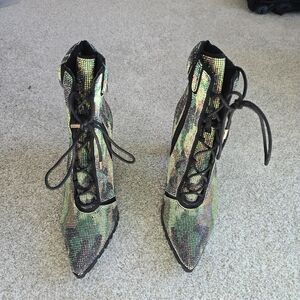 Steve Madden Camouflage High Heel Boots